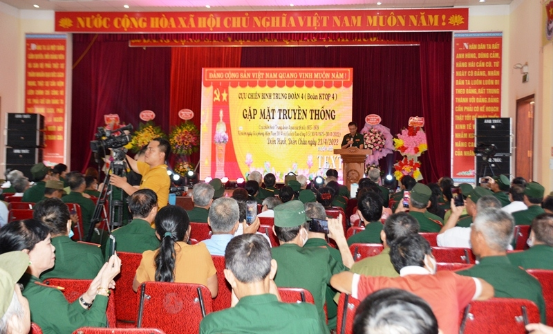 Cựu chiến binh Trung đoàn Bộ binh 4 gặp mặt truyền thống